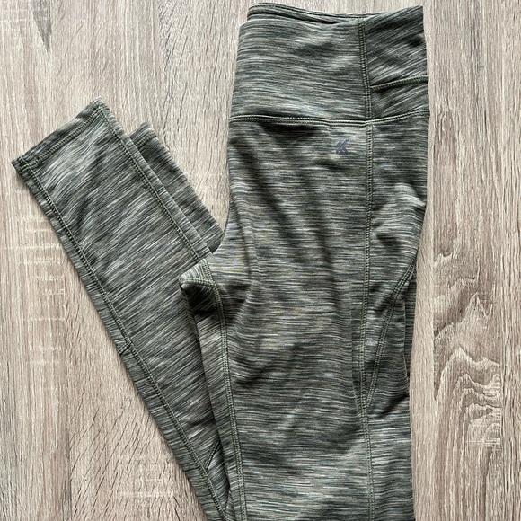 Kyodan Fleece Lined Leggings Green Size 
